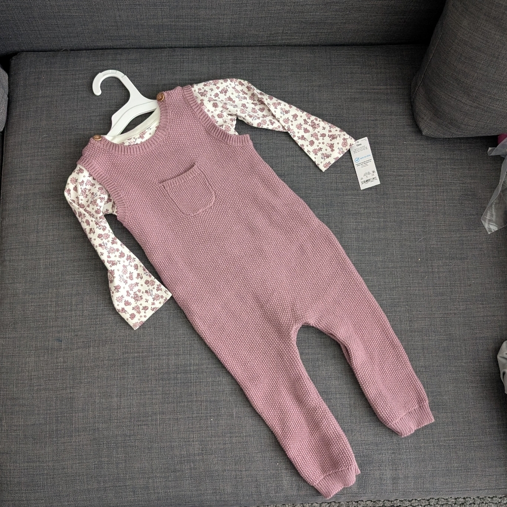 Carter's Matching Shirt And Sweater Coverall